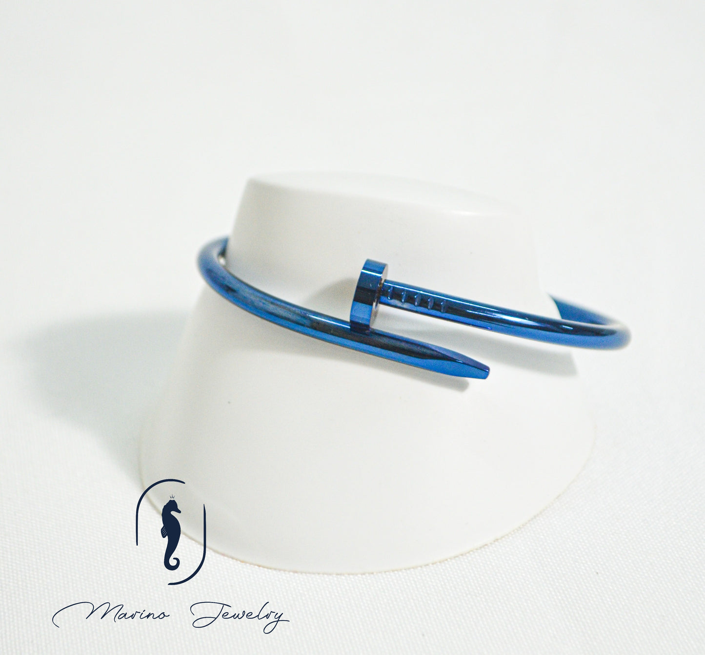 Blue Nail Bracelet