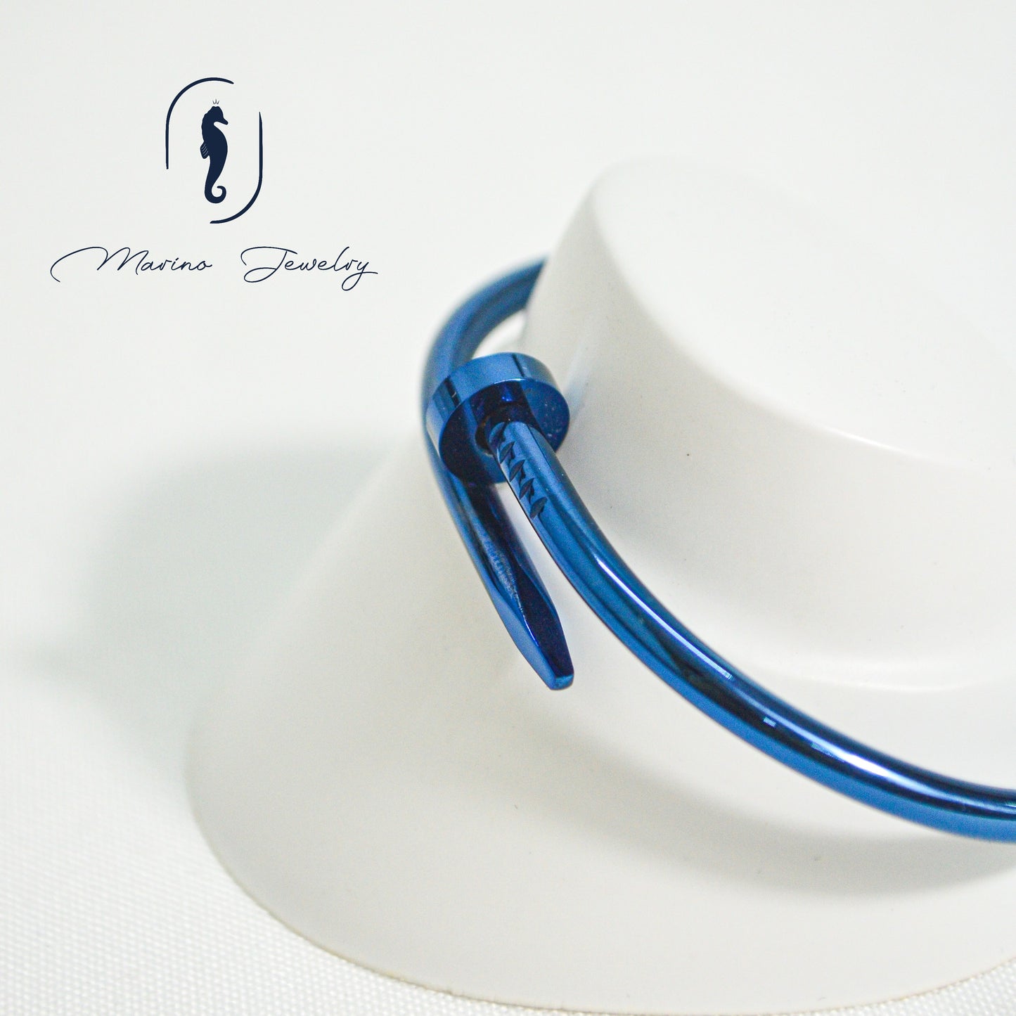 Blue Nail Bracelet