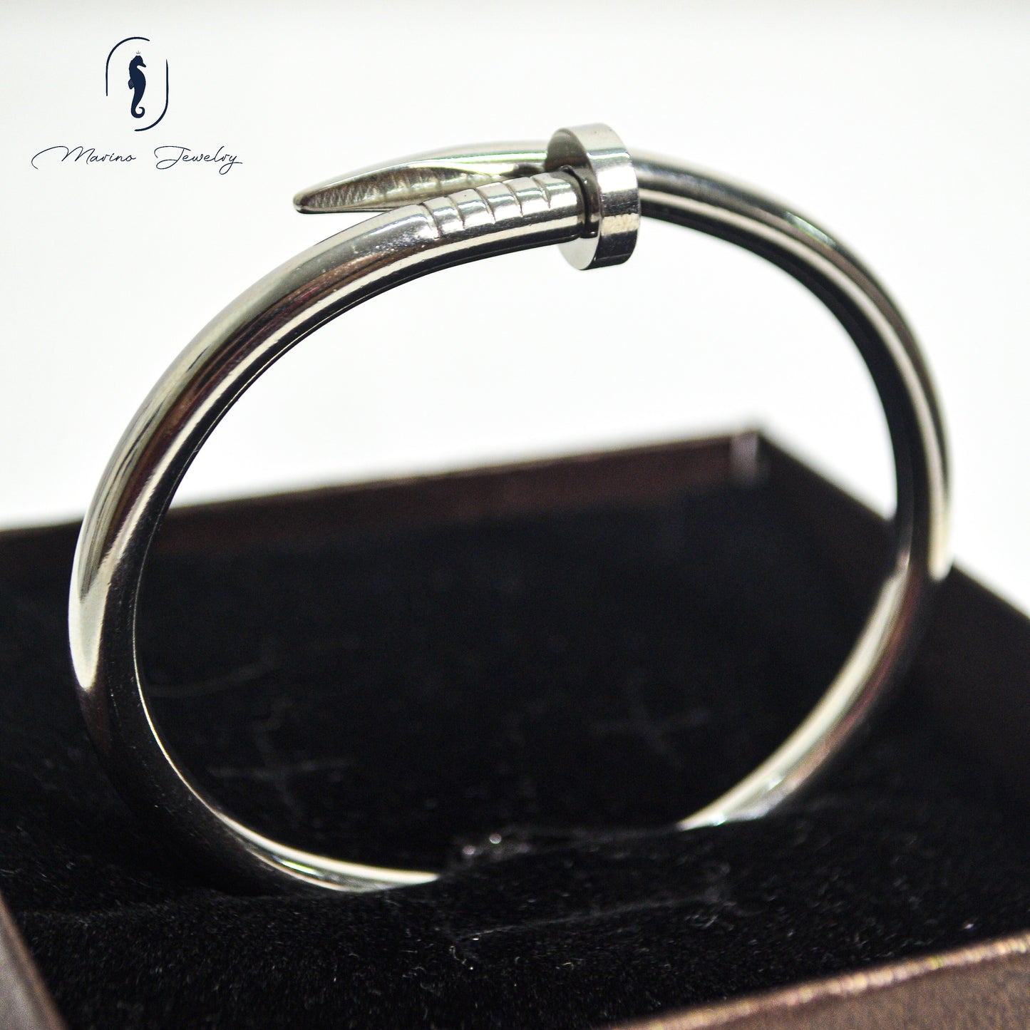 Silver Nail Bracelet