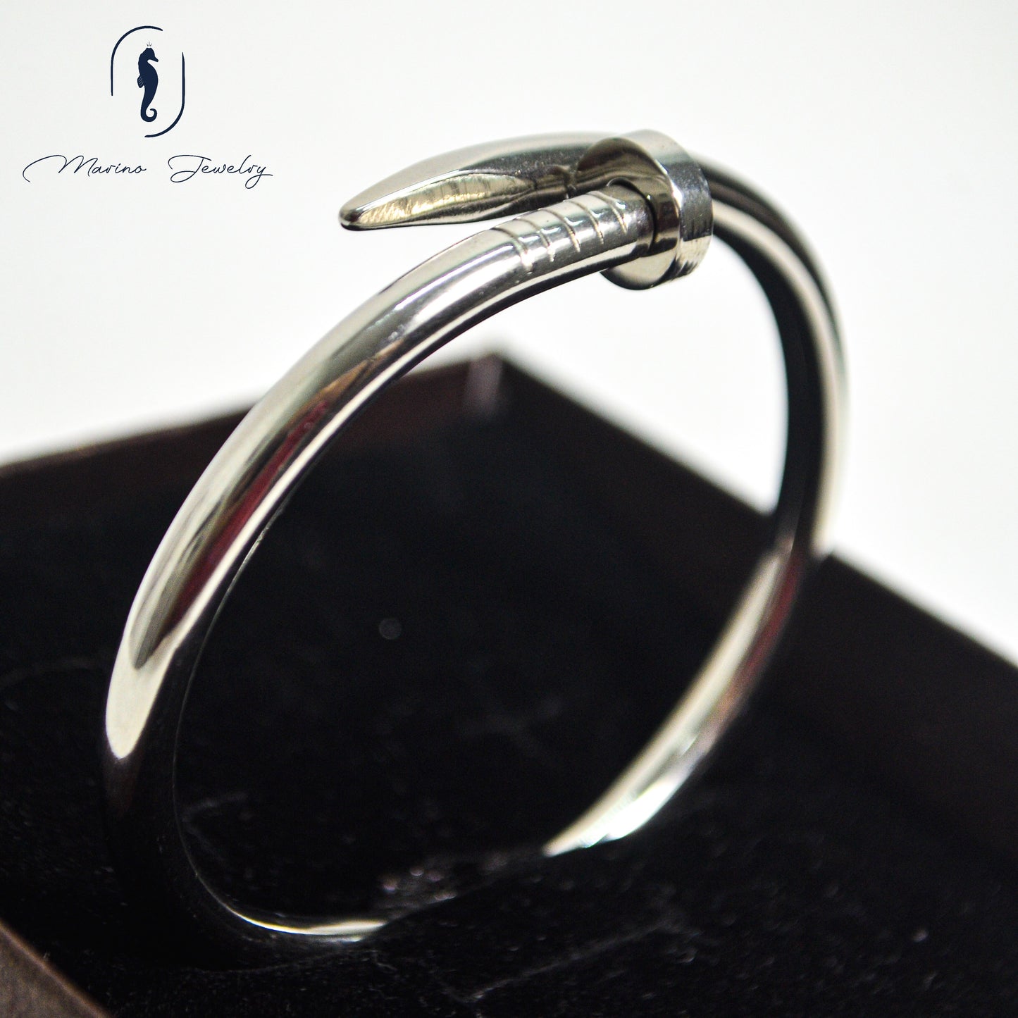 Silver Nail Bracelet