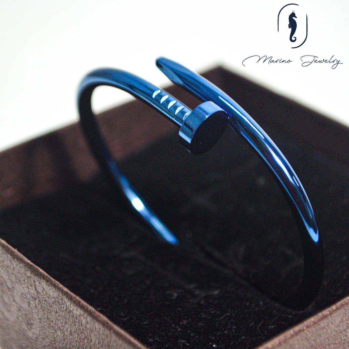 Blue Nail Bracelet