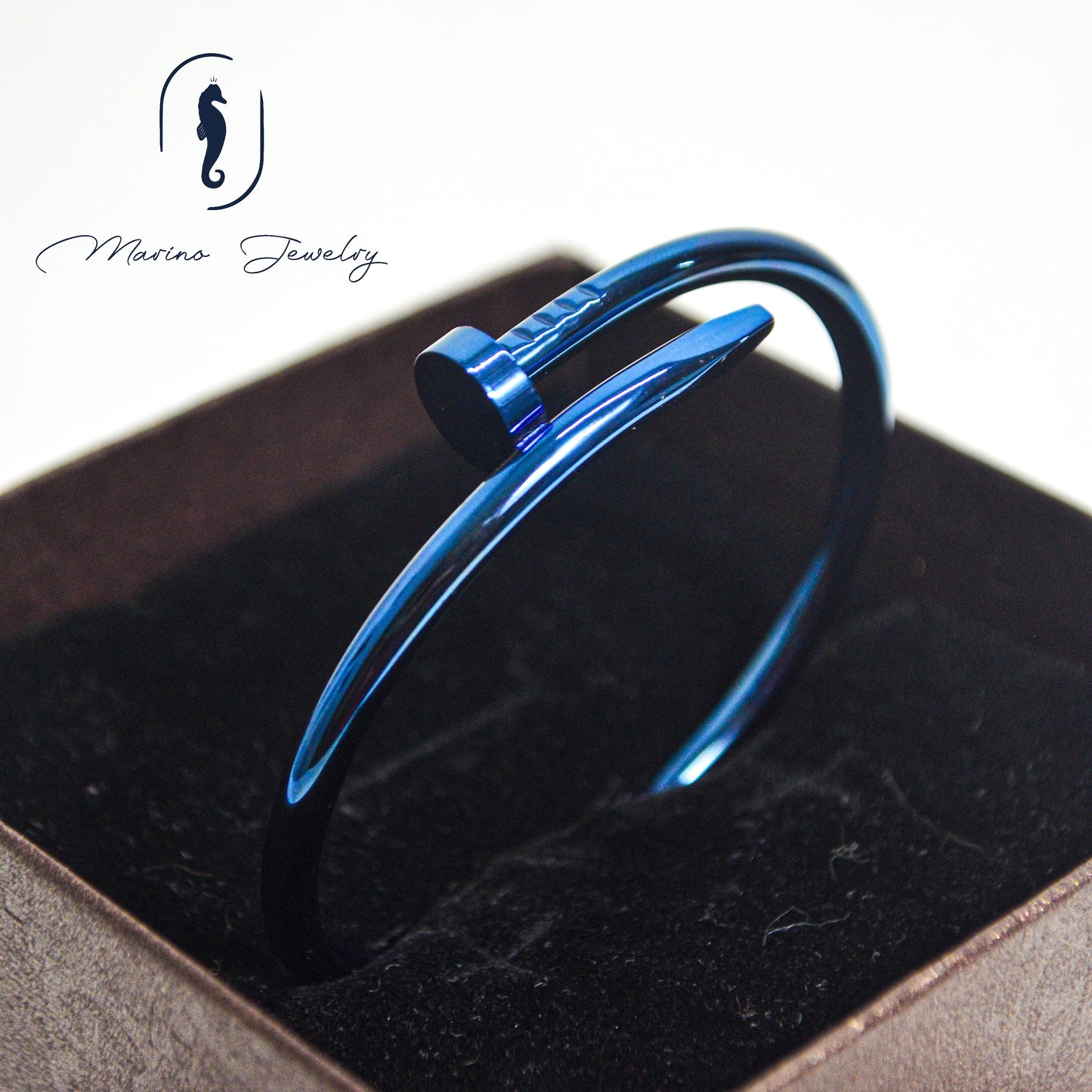 Blue Nail Bracelet