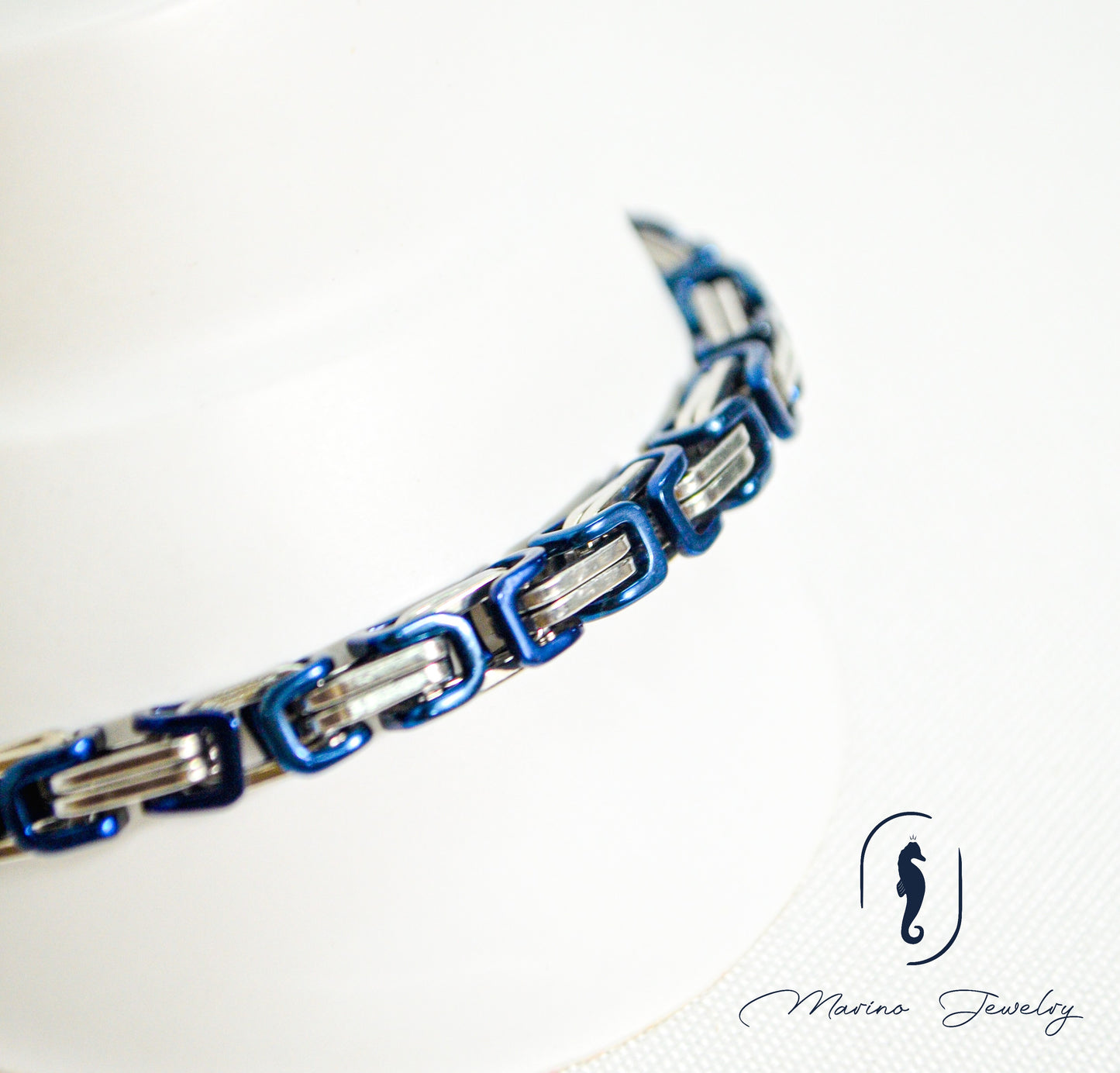 Blue & Silver Bracelet I