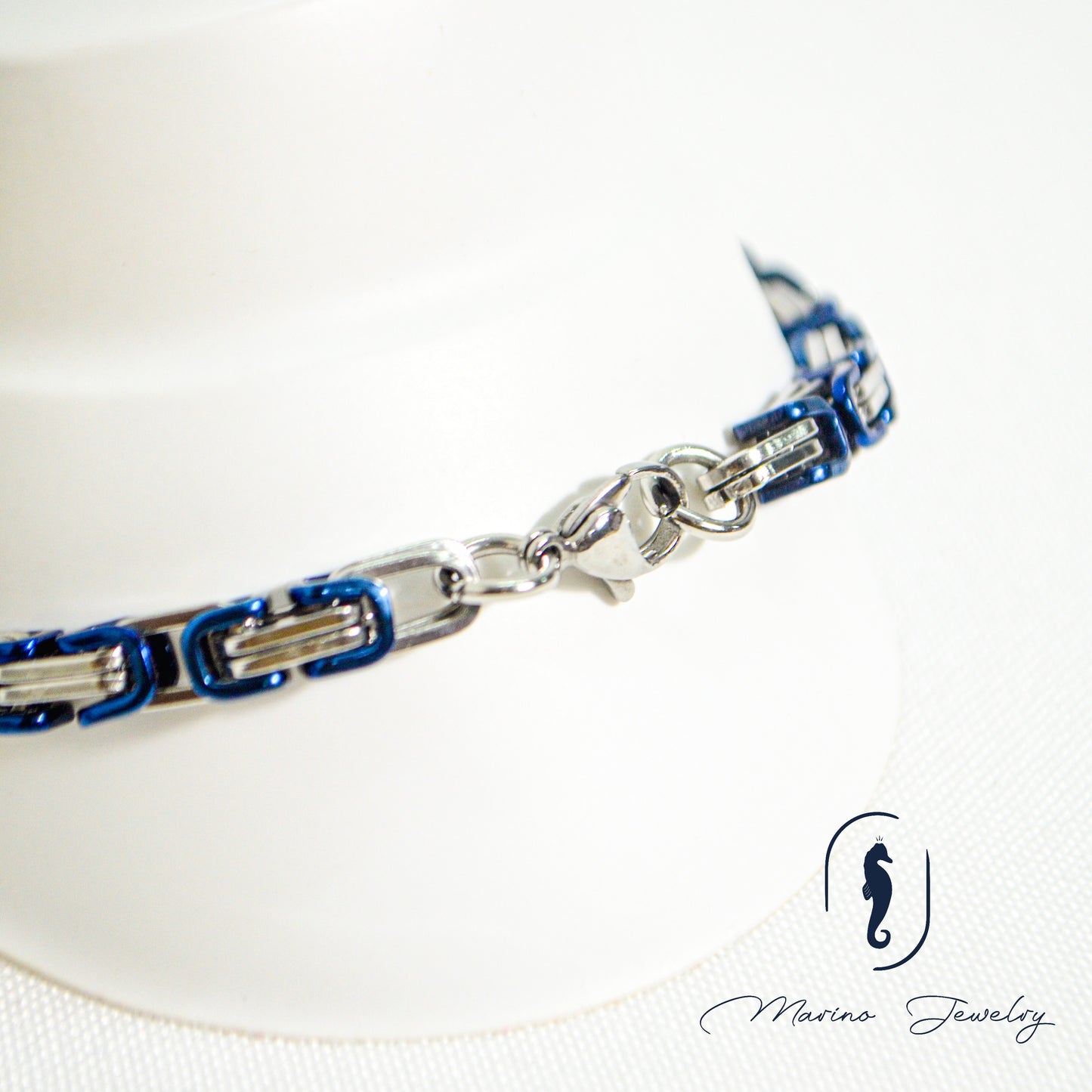 Blue & Silver Bracelet I