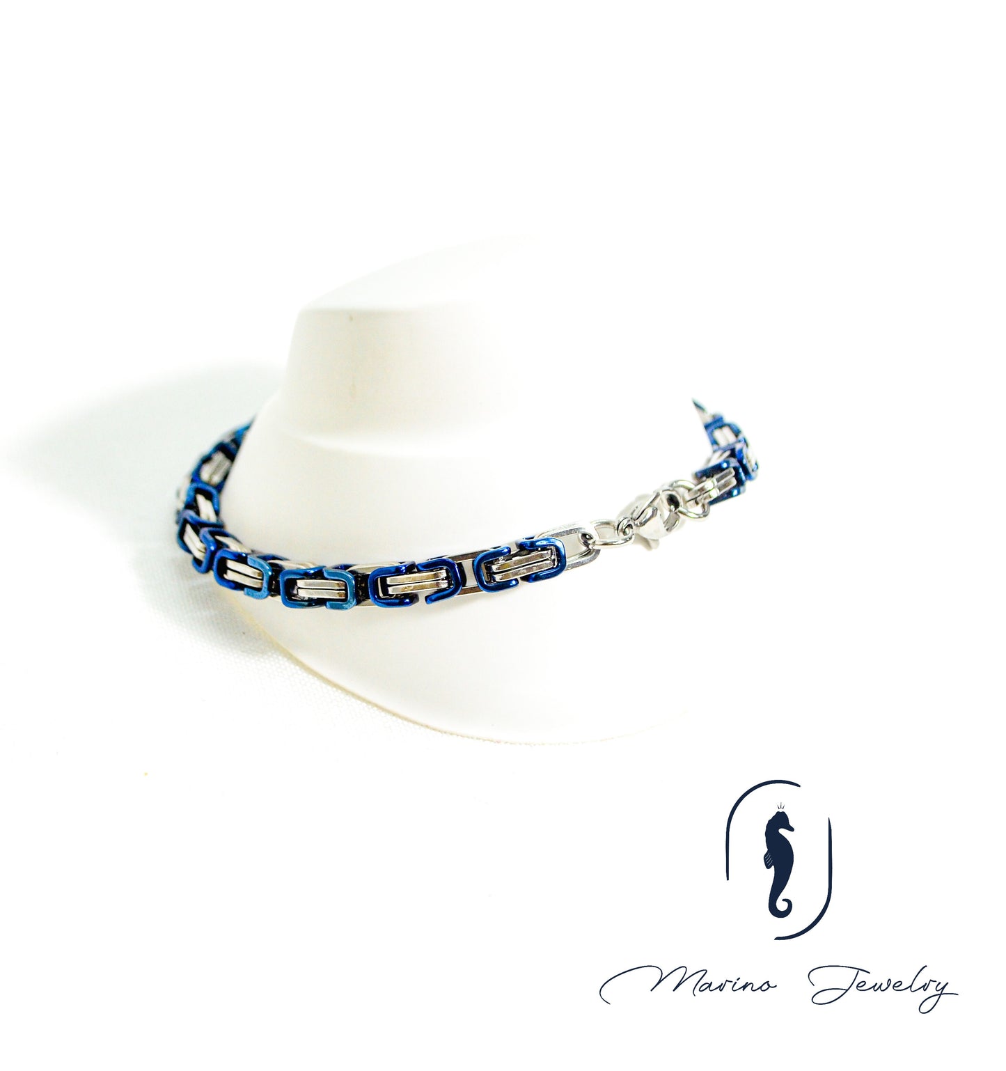 Blue & Silver Bracelet I