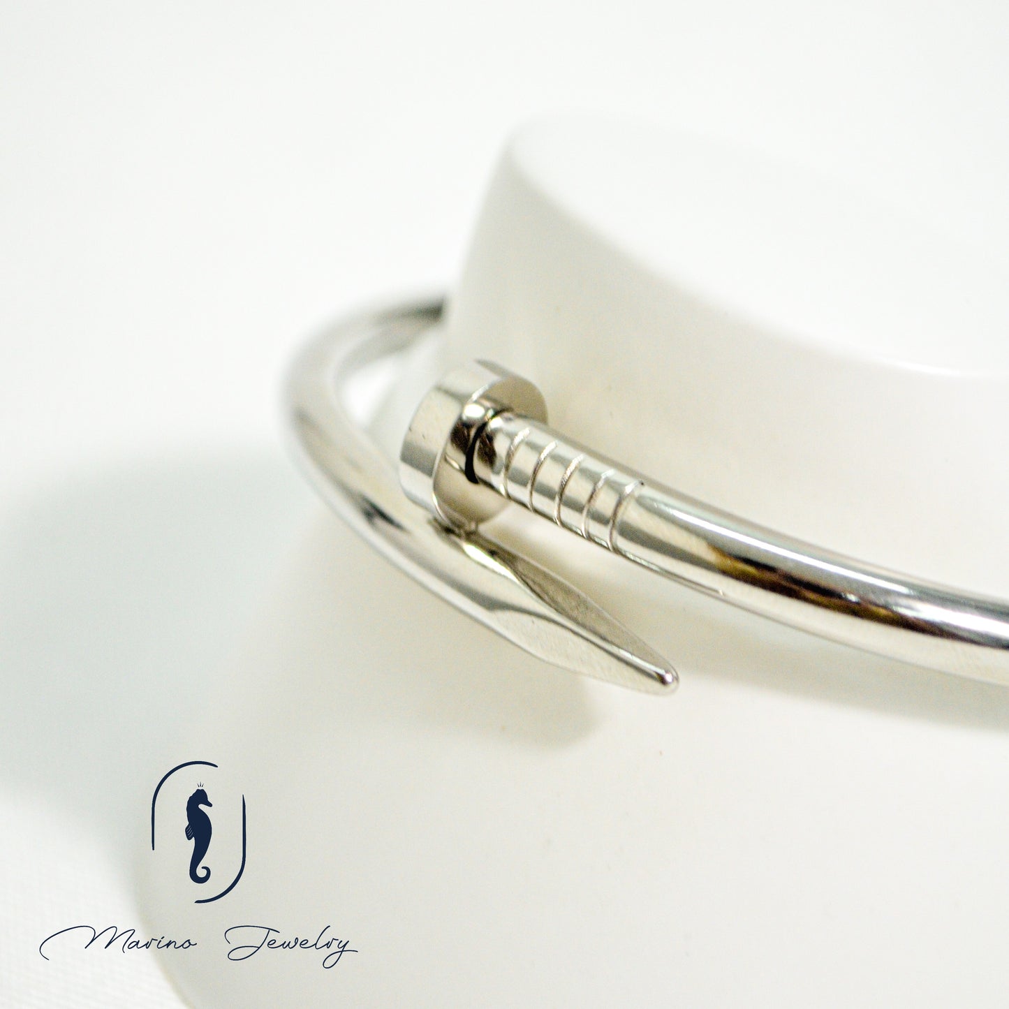 Silver Nail Bracelet