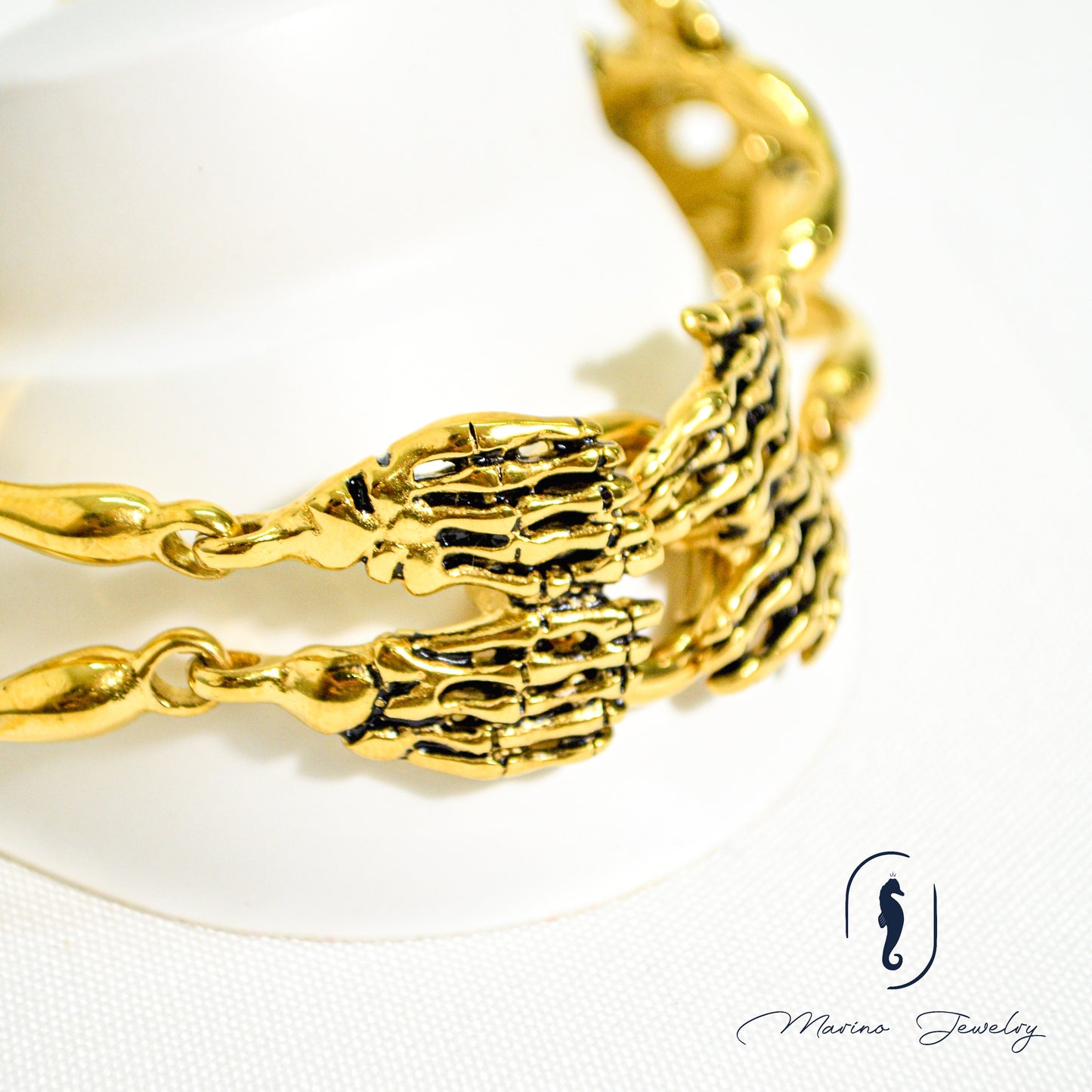 Gold Skeleton Bracelet