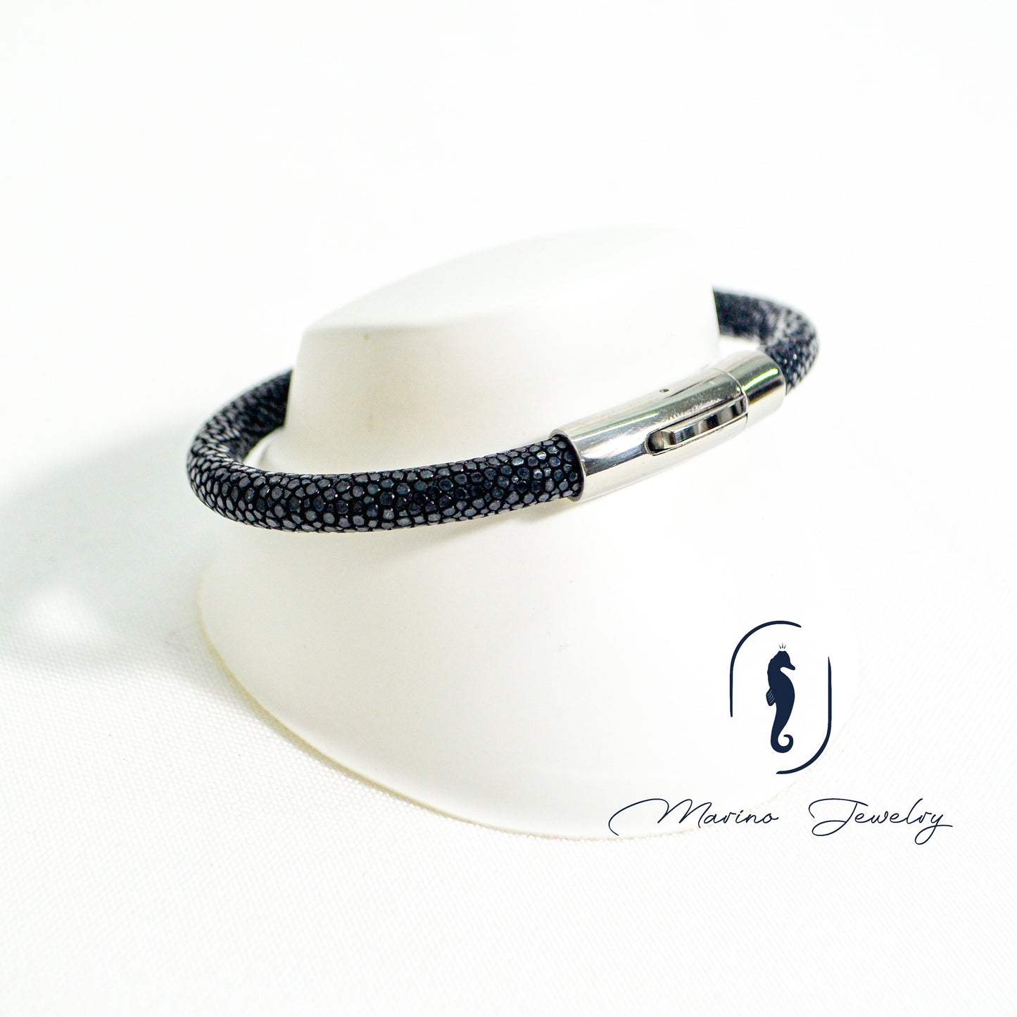 Black & Silver Stingray Bracelet