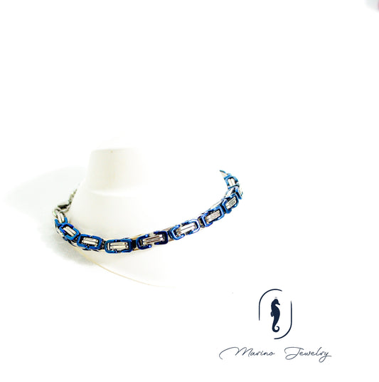 Blue & Silver Bracelet I